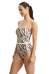 Gottex Profile by Gottex Safari Chic Textured Bandeau One Piece