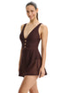 Gottex Profile by Gottex Safari Chic Textured Romper Swimdress