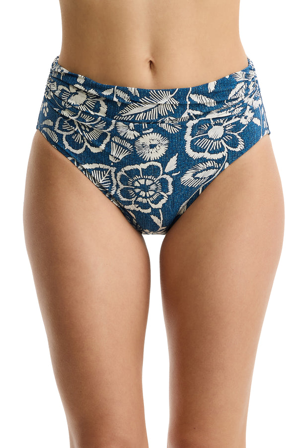Gottex Profile by Gottex Garden Mist Shirred High Waist Swim Bottom