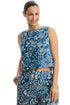 Gottex Profile by Gottex Garden Mist Linen High Neck Top