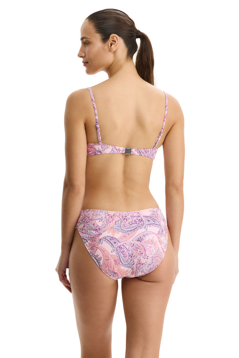 Gottex Profile by Gottex Boho Bloom V-Neck Knot Bikini Top