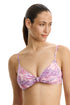 Gottex Profile by Gottex Boho Bloom V-Neck Knot Bikini Top