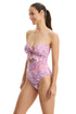 Gottex Profile by Gottex Boho Bloom Cut Out Bandeau One Piece