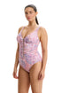Gottex Profile by Gottex Boho Bloom D-Cup V-Neck Gold Beaded One Piece