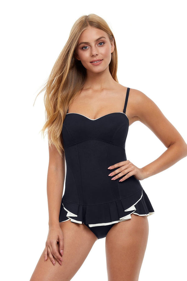 Profile By Gottex Belle Curve Bandeau Strapless Swimdress