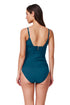 Gottex Profile by Gottex Tutti Frutti Fashion V-Neck Gold Beaded Tankini Top
