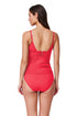 Gottex Profile by Gottex Tutti Frutti Fashion V-Neck Gold Beaded Tankini Top