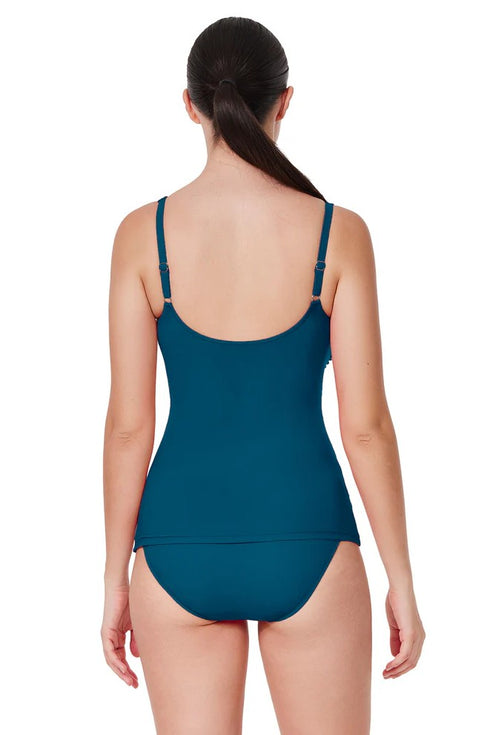 Gottex Profile by Gottex Tutti Frutti Fashion D-Cup Scoop Neck Tankini Top