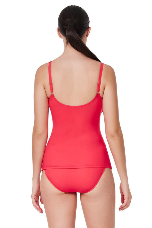 Gottex Profile by Gottex Tutti Frutti Fashion D-Cup Scoop Neck Tankini Top