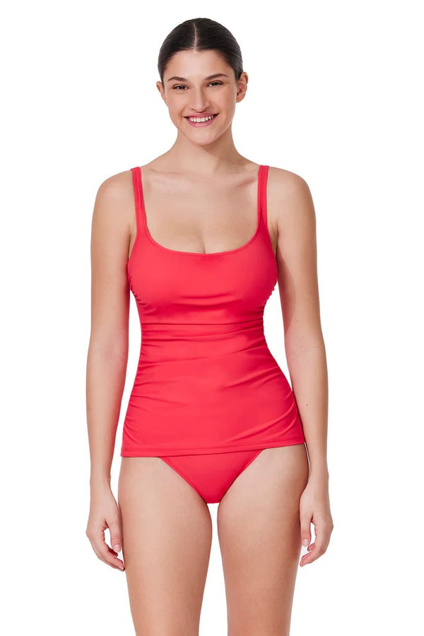 Gottex Profile by Gottex Tutti Frutti Fashion D-Cup Scoop Neck Tankini Top