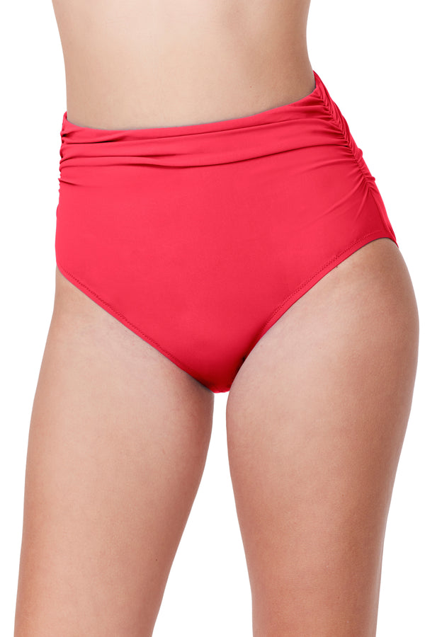 Profile by Gottex Tutti Frutti Shirred High Waist Swim Bottom