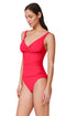Profile by Gottex Tutti Frutti Twist Front V-Neck One Piece