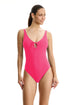 Gottex Profile by Gottex Tutti Frutti V-Neck Key Hole One Piece