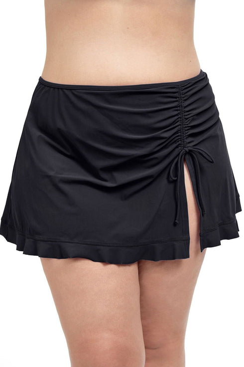 Gottex Profile By Gottex Tutti Frutti Plus Size Side Slit Cinch Swim Skirt