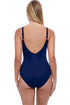 Gottex Tutti Frutti Navy V-neck Surplice One Piece Swimsuit