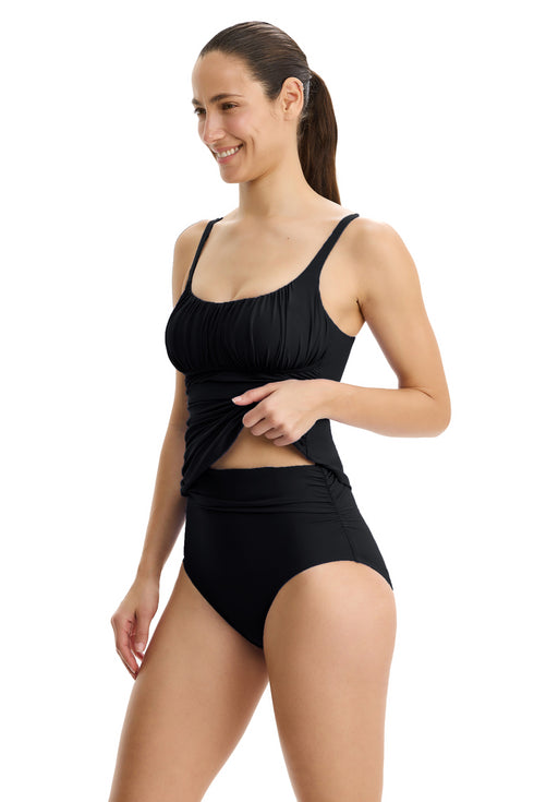 Gottex Profile by Gottex Tutti Frutti Shirred Peasant Tankini Top