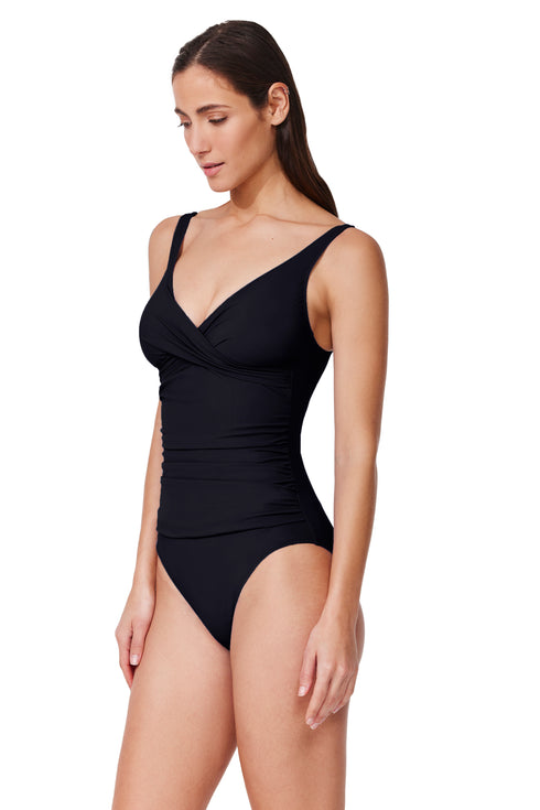 Gottex TProfile by Gottex Tutti Frutti Twist Front V-Neck One Piece
