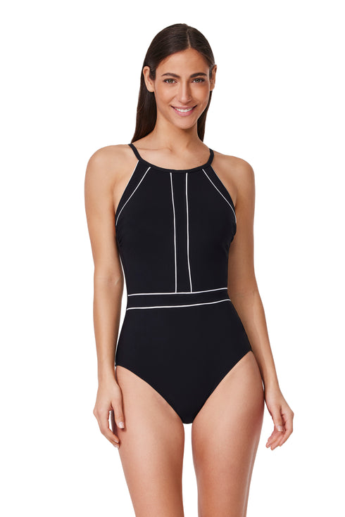 Gottex Profile by Gottex Tutti Frutti High Neck One Piece