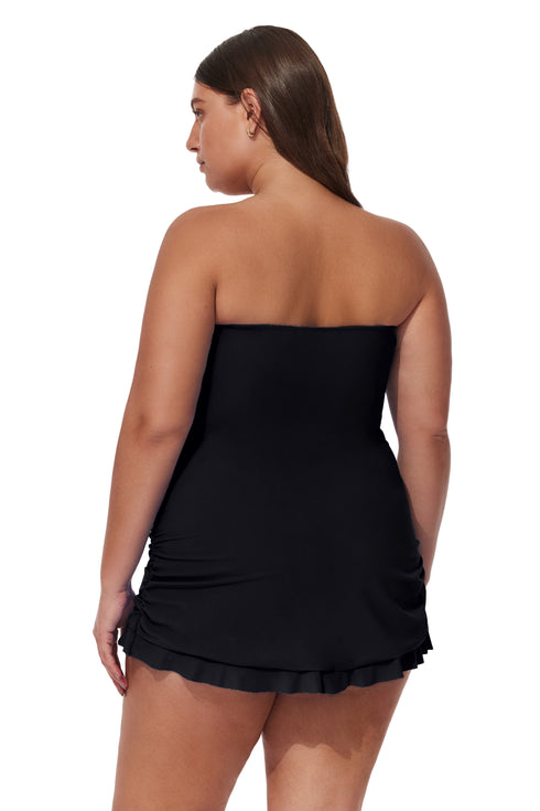 Gottex Profile by Gottex Tutti Frutti Plus Size Bandeau Swimdress