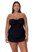 Gottex Profile by Gottex Tutti Frutti Plus Size Bandeau Swimdress
