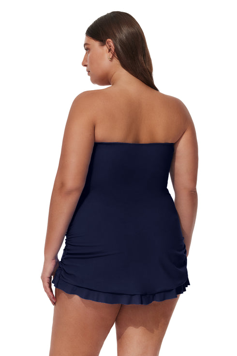 Gottex Profile by Gottex Tutti Frutti Plus Size Bandeau Swimdress