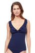 Gottex Profile By Gottex Tutti Frutti D Cup V Neck Frill Tankini Top
