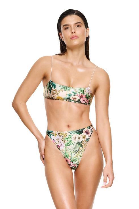 Gottex Flirtt Jungle Treasure Scoop Neck Bikini Top