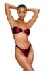 Gottex Flirtt Satin Royale Bandeau Bikini Top