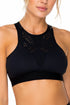 Luli Fama Trinidad Laser Cuts Elastic Band Sports Bra