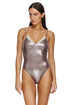 Gottex Flirtt Moonlight Layered V-Neck One Piece