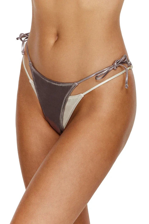 Gottex Flirtt Moonlight Layered Side Tie Bikini Bottom