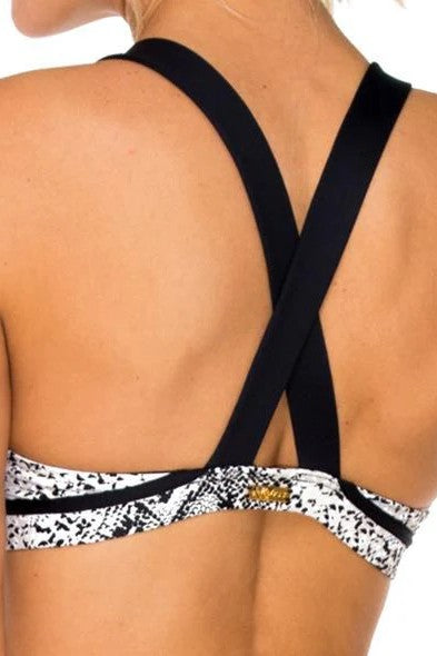 Luli Fama Bombo Mesh Cross Back Sports Bra