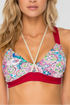 Luli Fama Azucar Gold Crossback Sports Bra