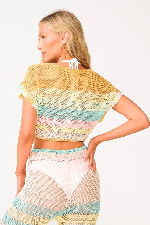 PQ Swim Floret Renee Crop Top