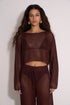 Gottex Beach Life Anna Two Crochet Long Sleeve Beach Top