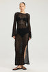 Gottex Beach Life Rama Open Back Crochet Maxi Dress