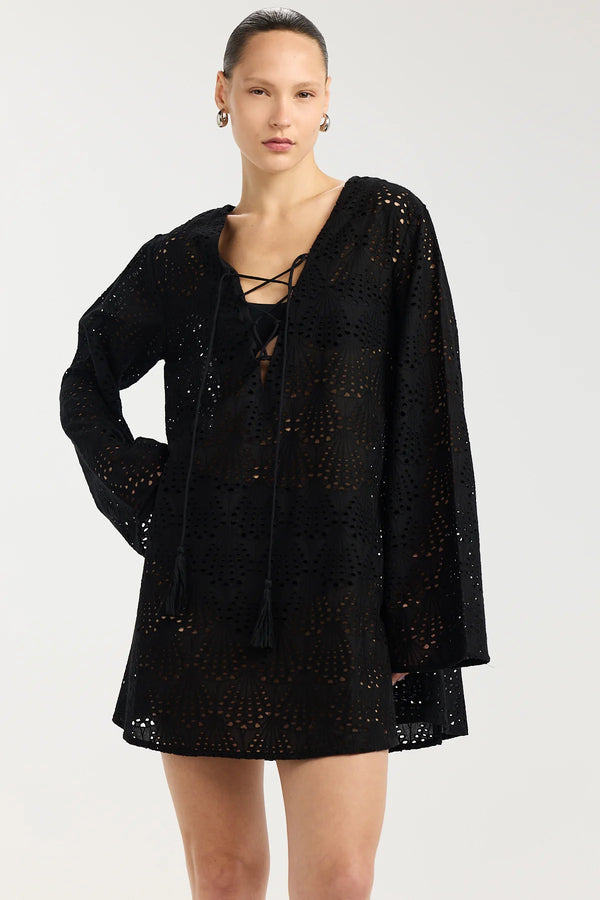 Gottex Beach Life Giselle Guipure Lace Mini Dress