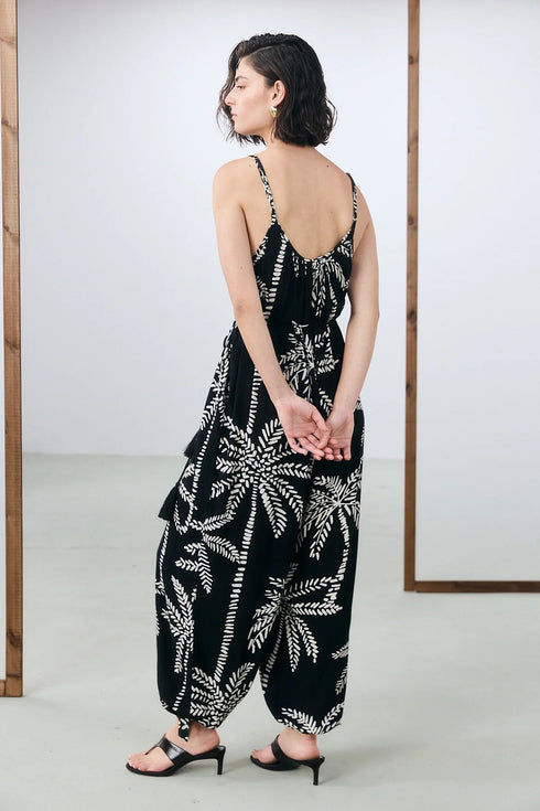 Gottex Beach Life Resort Palm Balloon Pant Jumpsuit