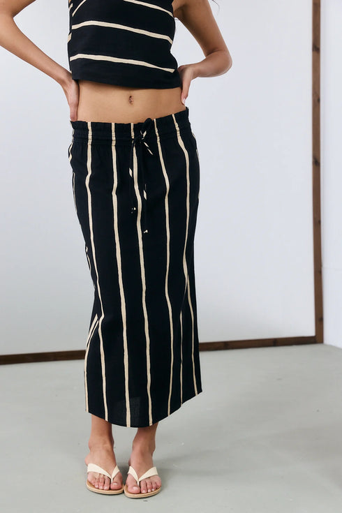 Gottex Beach Life Resort Ray Paper Bag Midi Skirt