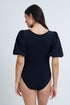 Gottex Modest Puff Sleeve High Neck One Piece