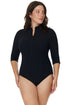 Gottex Gottex Modest Modest 3/4 Sleeve One Piece Rashguard