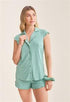 Fleur't Shortie Pj Set With Scrunchie