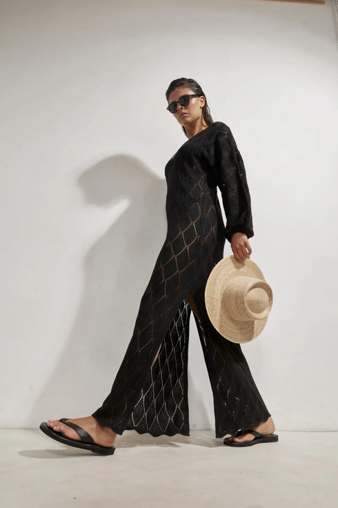 Gottex Beach Life Belinda V-Neck Crochet Dress