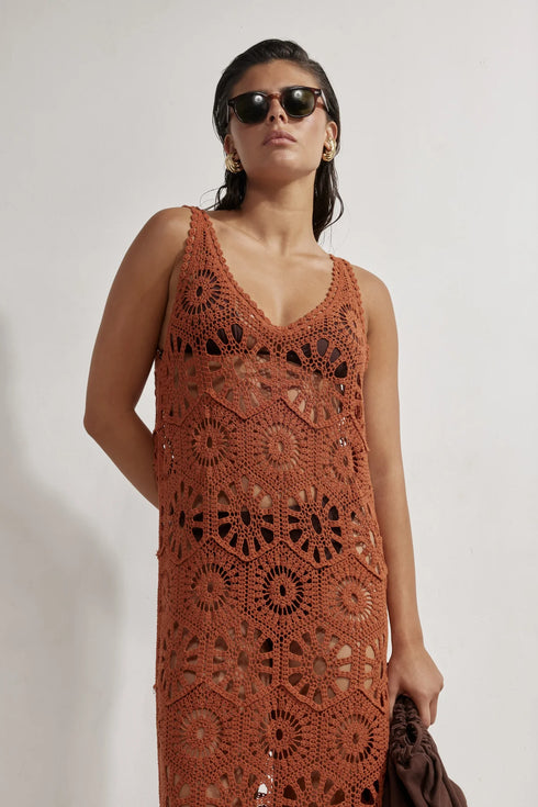 Gottex Beach Life Charlie Lace Scoop Neck Maxi Dress