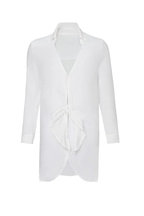 PQ Swim White Linen Millie Tie Cover Up