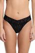 Hanky Panky 3 Pack Signature Lace® Low Rise Thongs Black