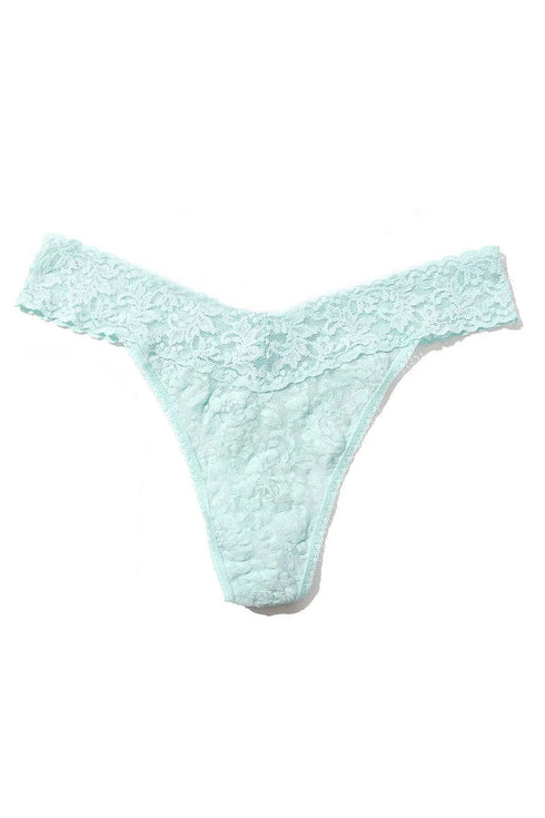 Hanky Panky Signature Lace Original Rise Thong Crystal Blue