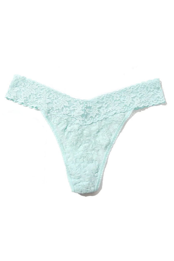 Hanky Panky Signature Lace Original Rise Thong Crystal Blue