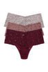 Hanky Panky Retro Lace Thong Holiday 3 Pack Cracker