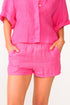 PQ Swim Hot Pink Linen Short